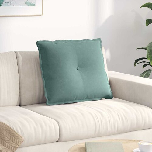 vidaXL Poglavni vzglavnik Morsko zelena 60 x 50 cm Žametna tkanina Cene