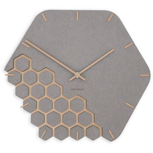Von Der Factory Zidni sat Luxhora Fragmenta Light Grey 11 boja kazaljki Cijene