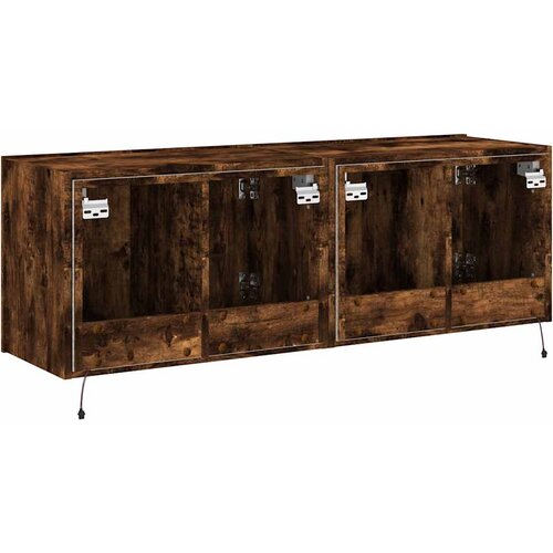  Zidni TV ormarići LED 2 kom boja hrasta 60x35x41 cm Slike