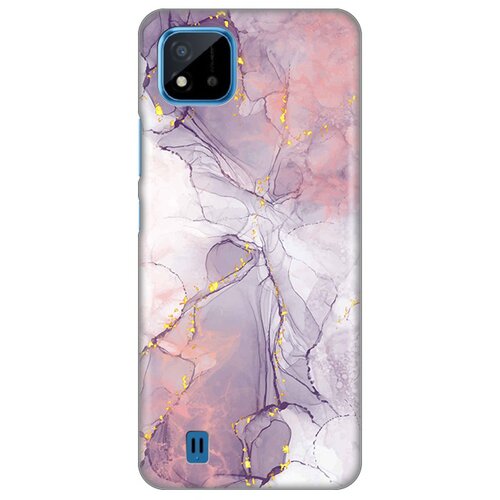  Maska silikonska print za realme C11 2021/C20 pink marble Slike