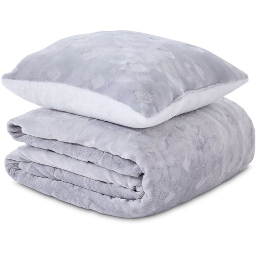 Dormeo Warm Hug set misty sivi 130x190 cm Slike