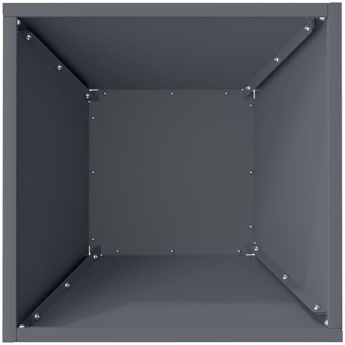  Vrtna saksija Antracit 35 x 35 x 15 cm Čelična vrata Slike