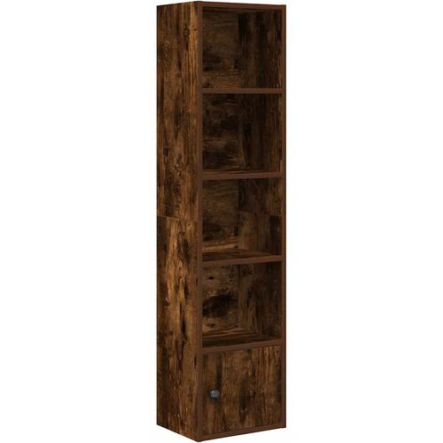 Maison Chic Knjižna omara - Knjižni regal dimljeni hrast 31x24x127 cm inženirski les, (21725709) Slike
