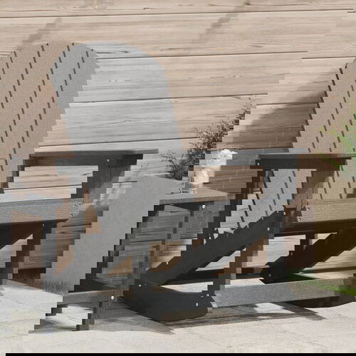 vidaXL Adirondack ljuljačka svjetlosiva 73.5x92x90 cm HDPE Cijene