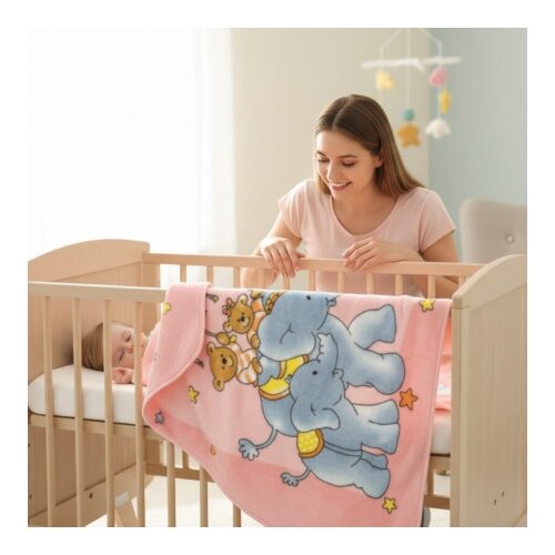  Bebi ćebe Little fairy -100x120cm Pink color ( VLK000363-bluefairypink ) Cene