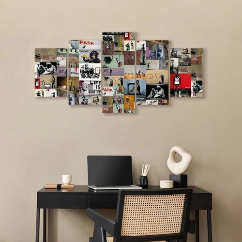  Slika - Art of Collage: Banksy IV 200x100 Akustična Slike