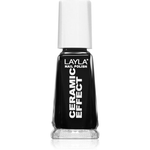 Layla Cosmetics Ceramic Effect lak za nokte nijansa N.31 Pure Black 10 ml Slike