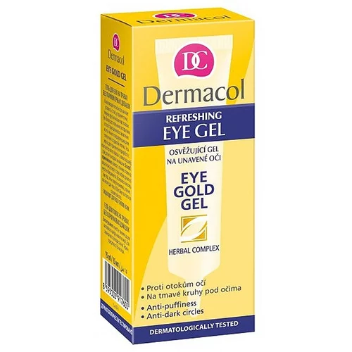 Dermacol eye gold gel za predel okoli oči 15 ml za ženske