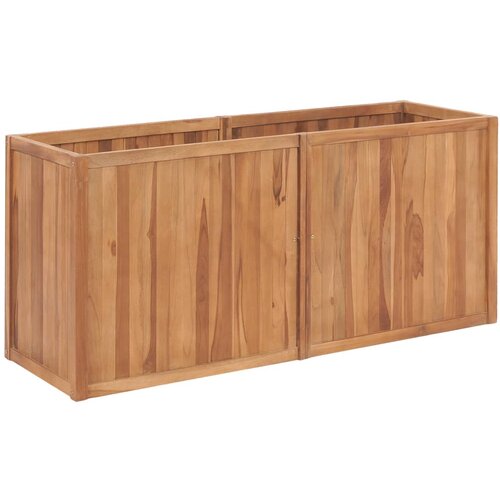 vidaXL Vrtna posuda za sadnju 150 x 50 x 70 cm od masivne tikovine Cene