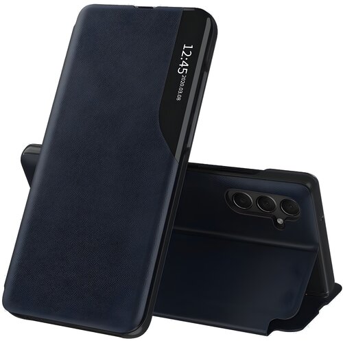 Techsuit Elegantna knjižna futrola View Case za Samsung Galaxy A15 - Tamno plava Cene