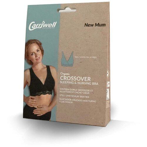 Carriwell nedrček za dojenje, čipkast, organski bombaž, črni - XL black Slike