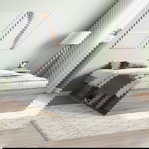 VidaXL Okvir kreveta siva boja hrasta 90 x 200 cm Slike