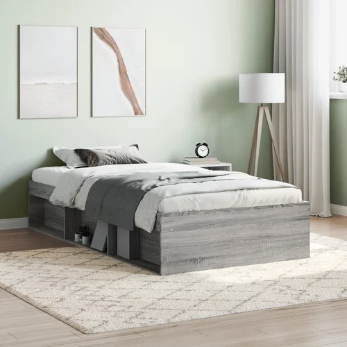 vidaXL Okvir kreveta siva boja hrasta 90 x 200 cm