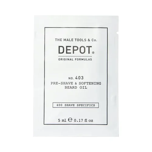 Depot No.403 Pre-Shave & Softening Beard Oil Fresh Black Pepper - 5 ml