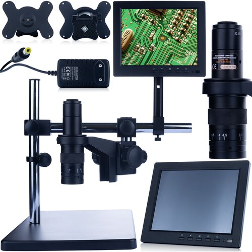 Rosfix digitalni mikroskop earth pro MCEP-0.5X-PZRR z nastavljivo roko + 8-PALČNI zaslon za mikroskop + nosilec zaslona za digitalni mikroskop, (22083449) Cene