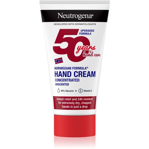 Neutrogena norwegian Formula&amp;reg; hand cream unscented krema za suhe in razpokane roke brez parfuma 75 ml za ženske Slike