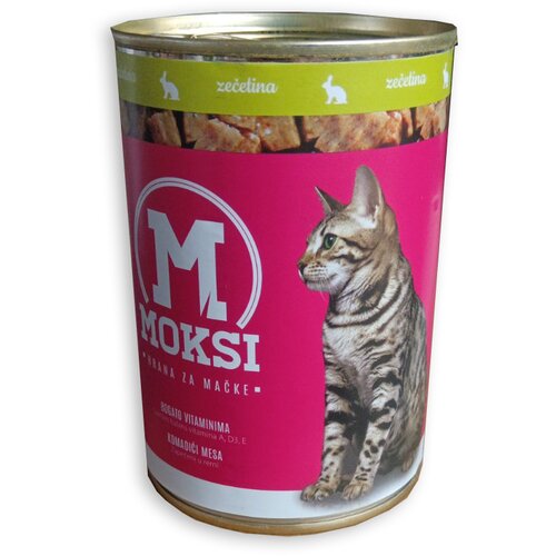 Moksi konzerva za mačke - zec 415g - 24 konzerve Cene