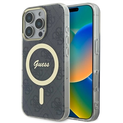 Guess IML 4G ZA MAGSAFE OVITEK ZA IPHONE 16 PRO MAX ČRN, (21898452) Cene