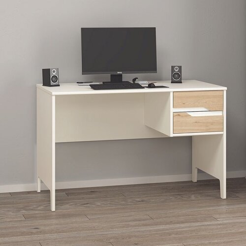 Hanah home radni sto Ruby Desk, 120 cm, Moonstone / orah Cene