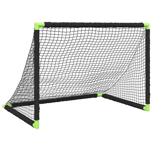  Dječji nogometni gol sklopivi crni 90 x 64 x 64 cm Slike