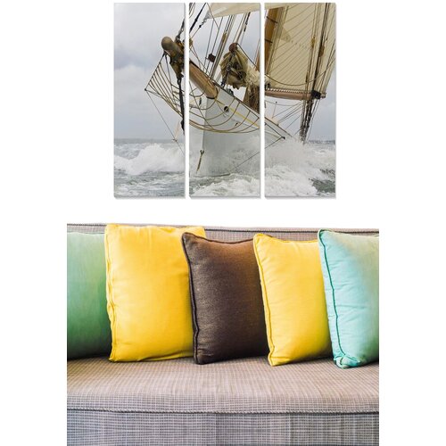 Wallity MDF12000178 multicolor decorative mdf painting (3 pieces) Slike