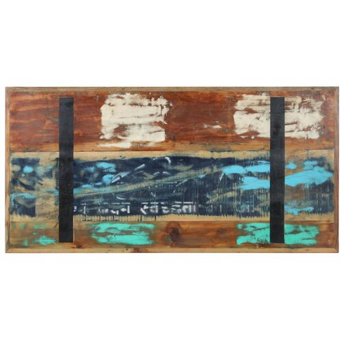  Blagovaonski stol 120 x 60 x 76 cm od masivnog obnovljenog drva Slike