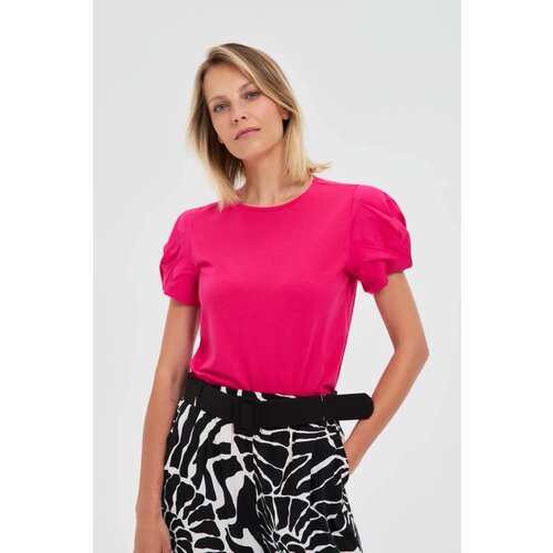 Marisse Fuchsia Blouse With Puffed Sleeves Cijene
