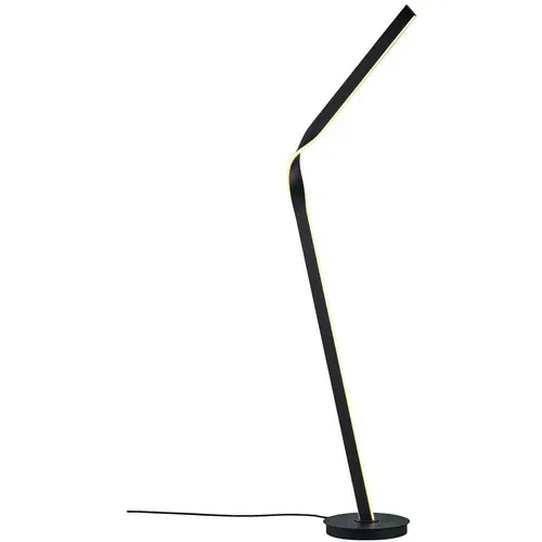 CINQUE Crna LED stojeća svjetiljka s metalnim sjenilom (visina 181 cm) Cicenza –