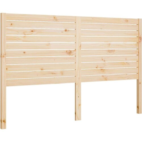  Uzglavlje za krevet 206 x 4 x 100 cm od masivne borovine Slike