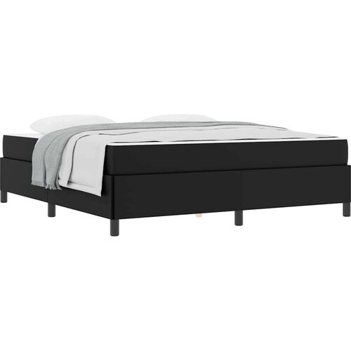 VidaXL Okvir kreveta s madracem Crna 180 x 200 cm Slike