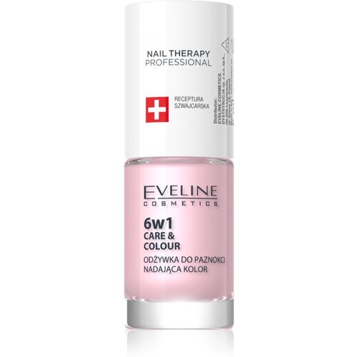 Eveline Cosmetics Nail Therapy Care & Colour balzam za nohte 6 v 1 odtenek Pink 5 ml Cene