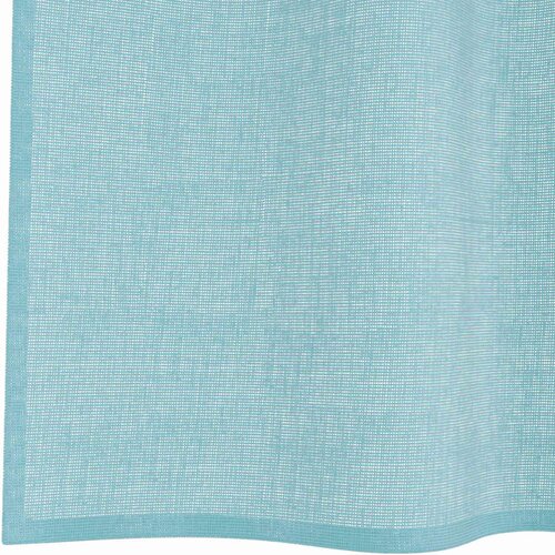 Voile zavjese s petljama 2 kom. tirkizne 140x260 cm Slike