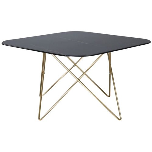 Venture Home Tristar klub stolić 80 &amp;times; 80 cm, crni Slike