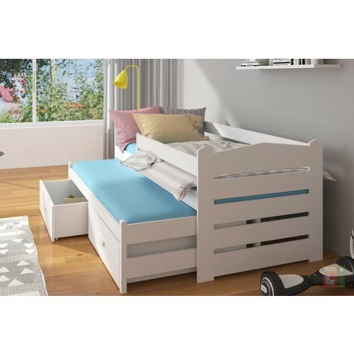 ADRK Furniture Dječji krevet Tiarro s zaštitnom ogradom - 80x180 cm