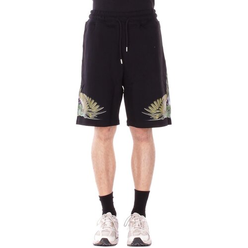 Marcelo Burlon County Of Milan Kratke hlače &amp;amp; Bermuda S6CMMABE033 Črna Slike