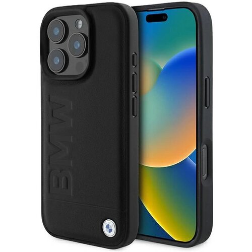 BMW USNJENI OVITEK HOT STAMP ZA IPHONE 16 PRO MAX ČRN, (22064464) Cene