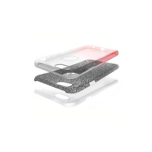 Nillkin silikonski ovitek z ble&amp;scaron;čicami bling 2v1 za huawei P40 pro - srebrno pink Slike
