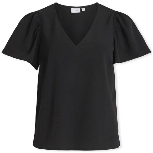 Vila Top Kirsti Ika LS - Black Beauty Crna Slike
