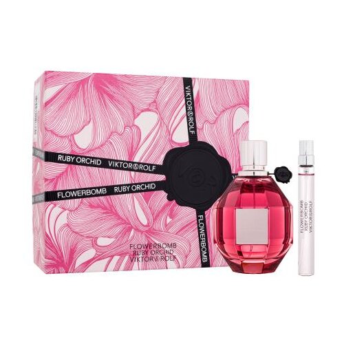 Viktor &amp;amp; Rolf Flowerbomb Ruby Orchid Set parfemska voda 100 ml + parfemska voda 10 ml za ženske Slike