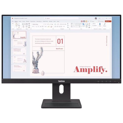 Lenovo ThinkVision E24-40 LED display 60.5 cm (23.8) 1920 x 1080 pixels Full HD LCD Black Cene