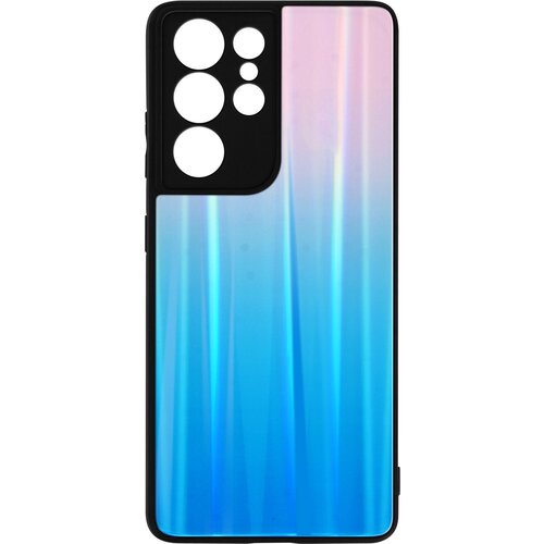 AVIZAR Ovitek za Samsung Galaxy S21 Ultra, za&scaron;cita s holografskim ucinkom - roza/moder, (20718450) Cene