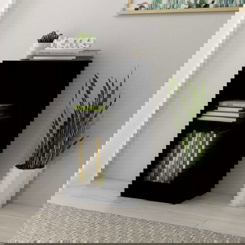 vidaXL Polica za knjige crna 40 x 24 x 75 cm od konstruiranog drva Cijene