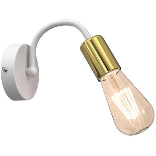  Zidna lampa DOW 1xE27/60W/230V bela/zlatna Cene