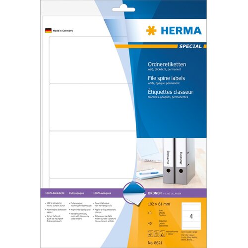 Herma ETIKETE 192 x 61 mm 8621 SUPERPRINT 10/1, (20388353) Cene