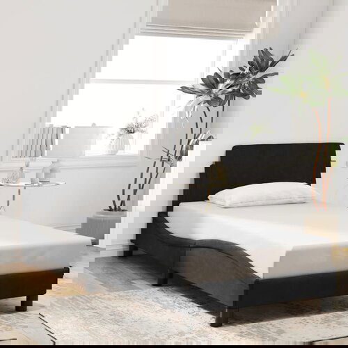 vidaXL Okvir za krevet s uzglavljem crni 90x200 cm baršunasti Cijene