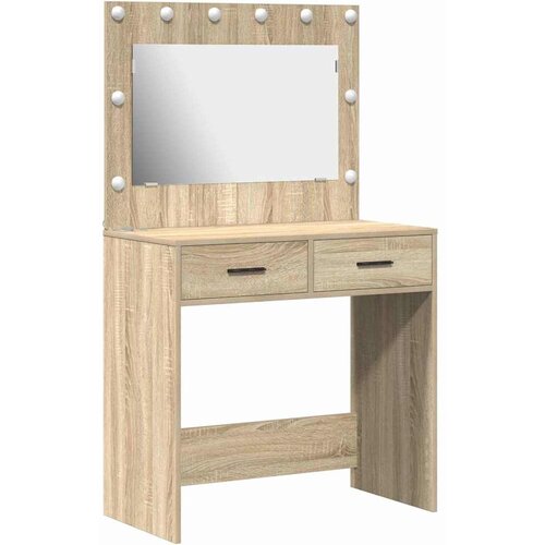  Toaletni stol Sonoma hrast 78,5 x 41 x 135 cm Konstruirano drvo Slike