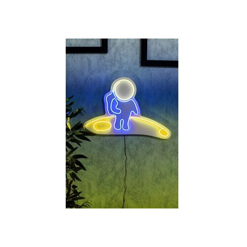 WALLXPERT dekorativna plastična led rasveta astronaut moon jump multicolor Cene