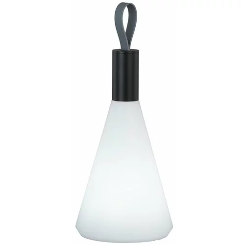 Fischer & Honsel Bela/črna LED namizna svetilka (višina 31,5 cm) Prian –