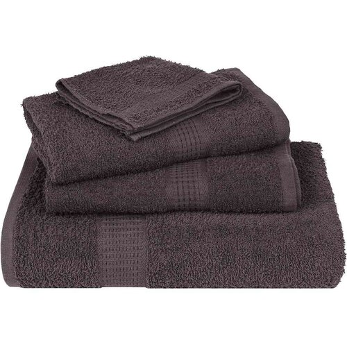 VidaXL 12-dijelni set ručnika antracit 360 gsm 100 % pamuk Slike