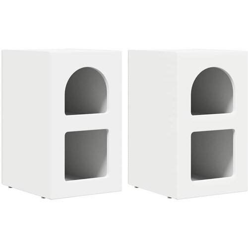  Noćni ormarić 2 pcs Bijelo 29,5 x 33,5 x 50 cm Slike